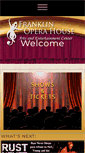 Mobile Screenshot of franklinoperahouse.org